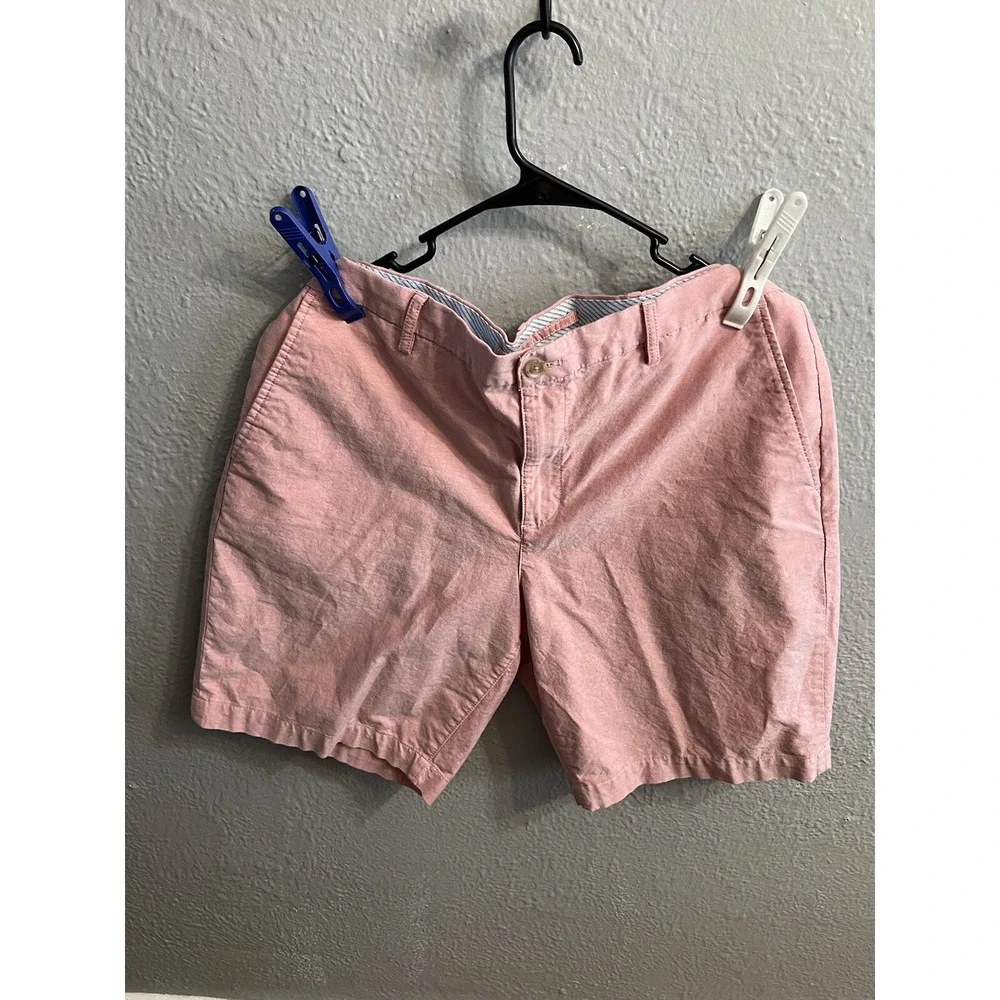 Chaps Shorts Men's 38 Pinkish  Flat Front‎ Stretch Inseam 10 Inches